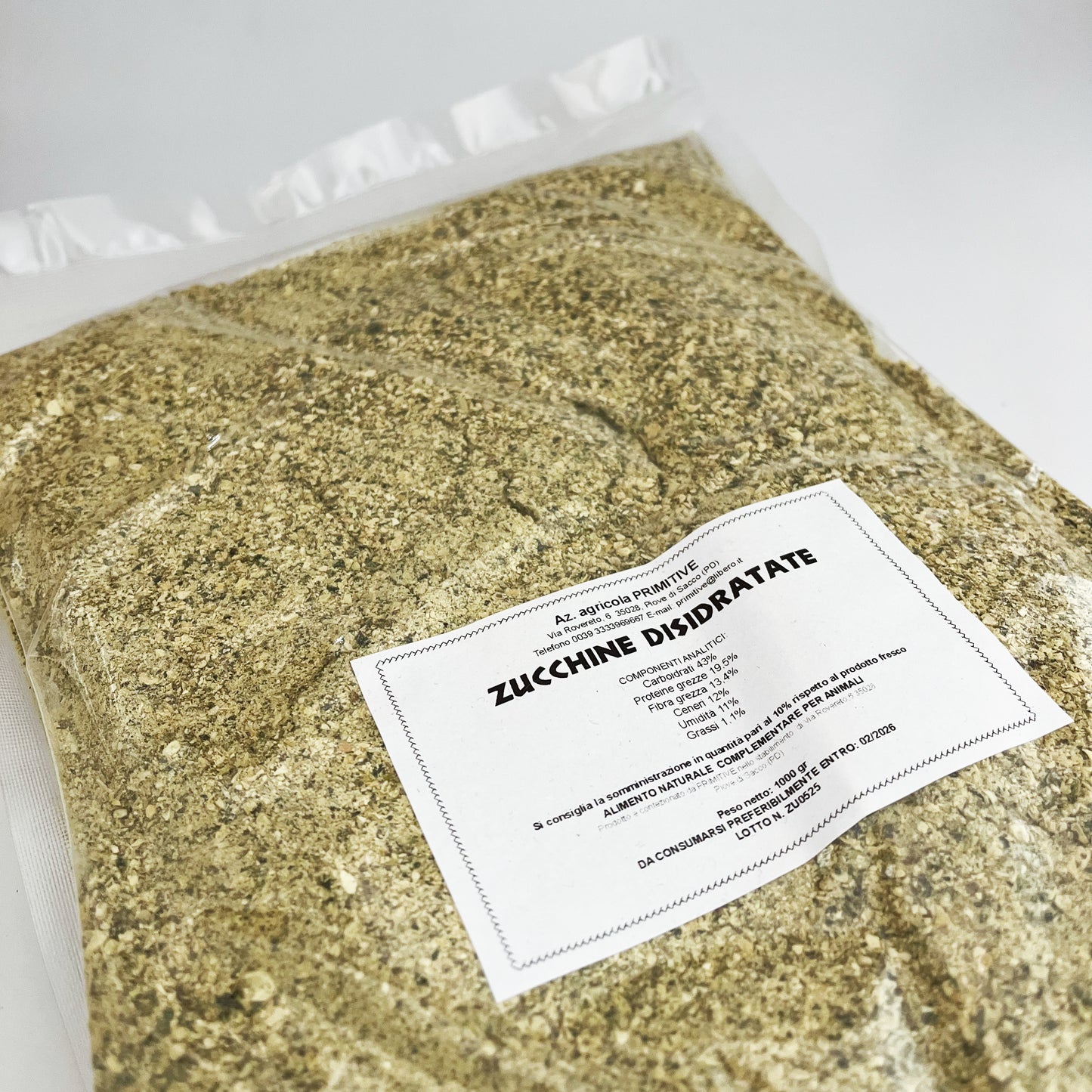 Verdura disidratata Zucchine