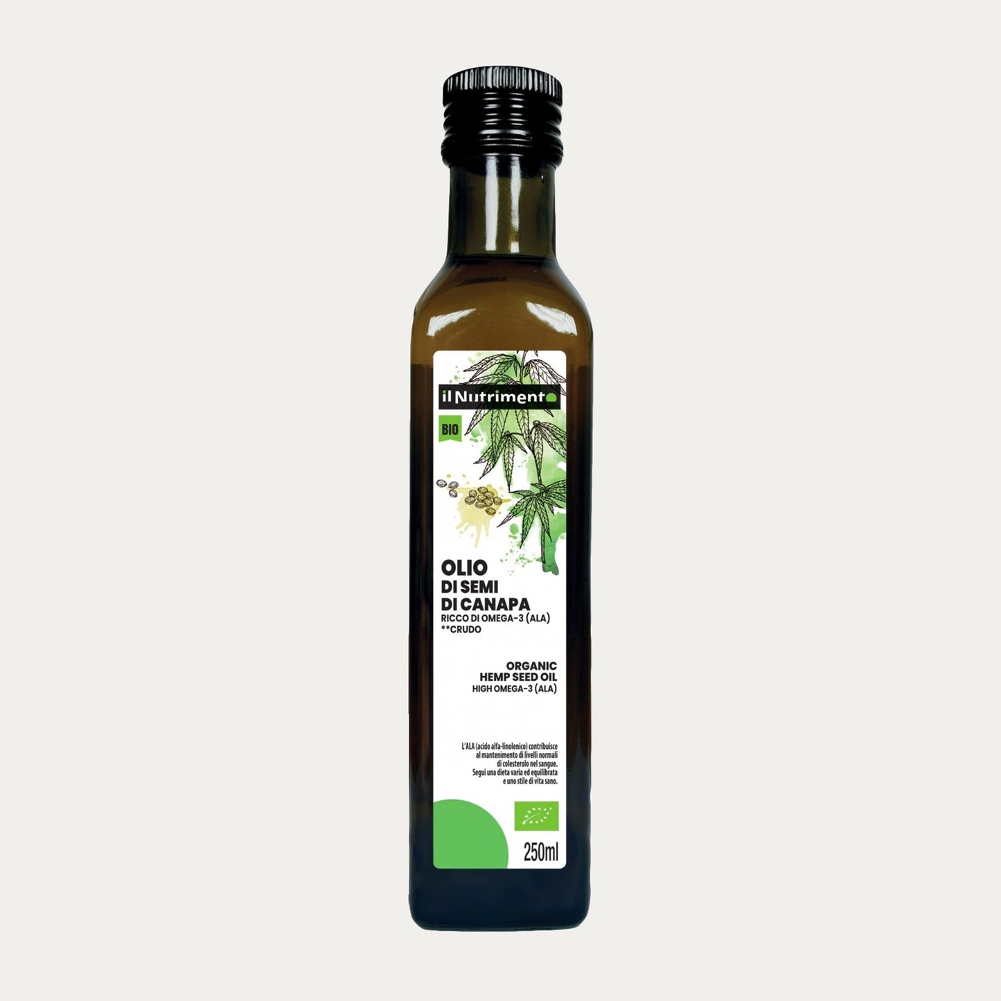 Olio di semi di canapa biologico