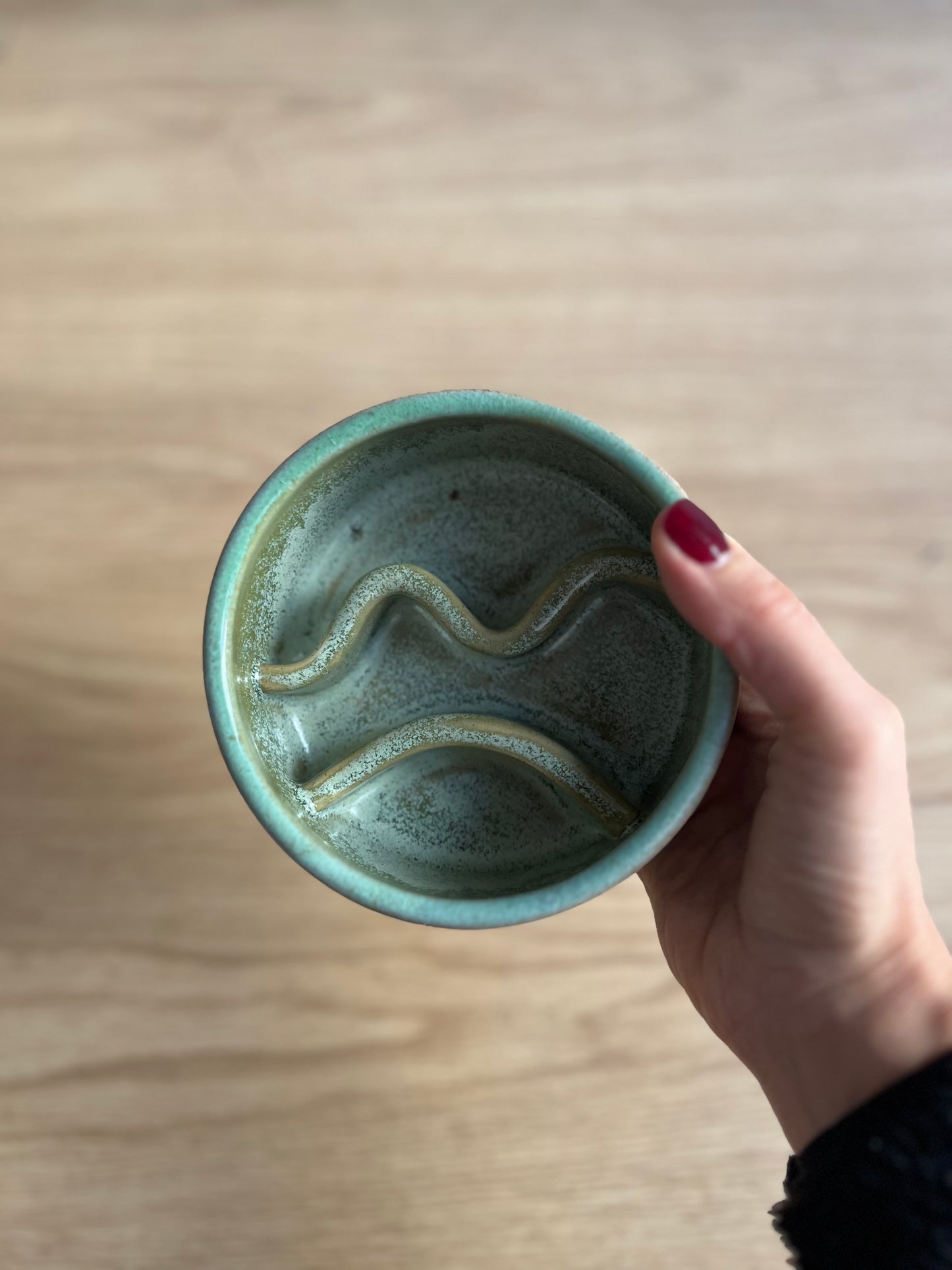 Ciotole slowfeed onde in ceramica