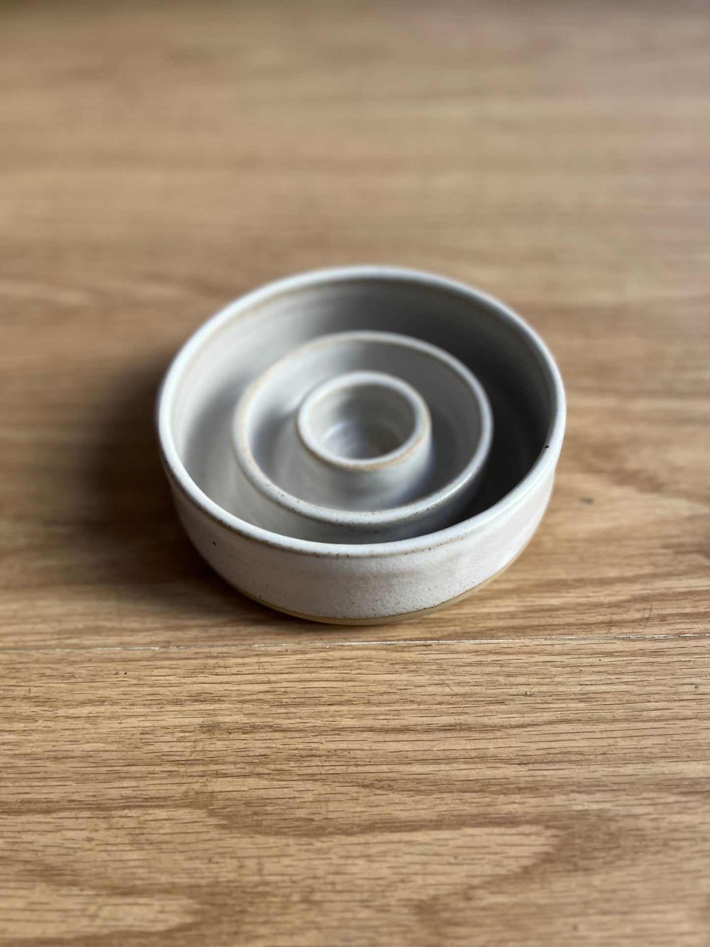 Ciotole slowfeed cerchi in ceramica