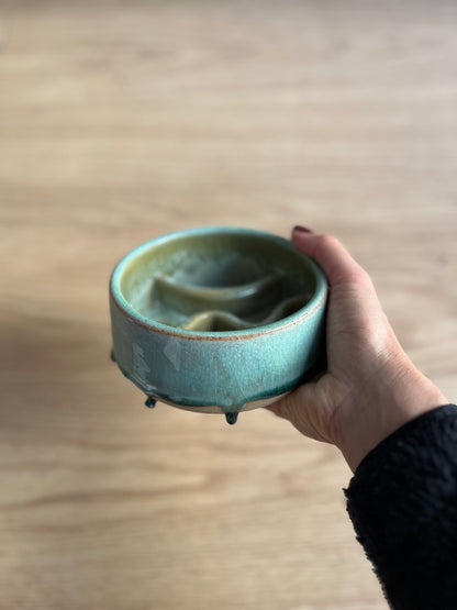 Ciotole slowfeed onde in ceramica