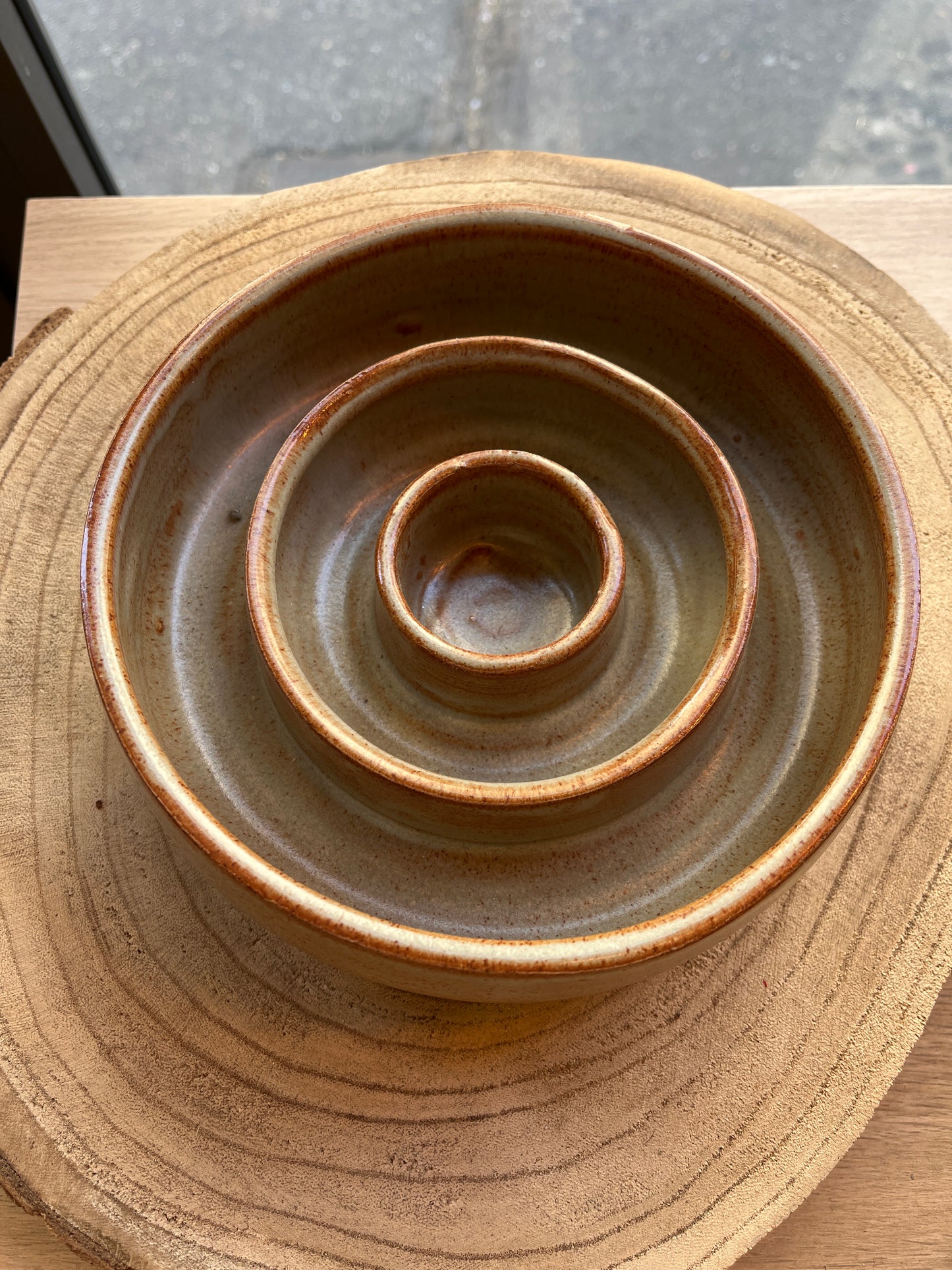 Ciotole slowfeed cerchi in ceramica