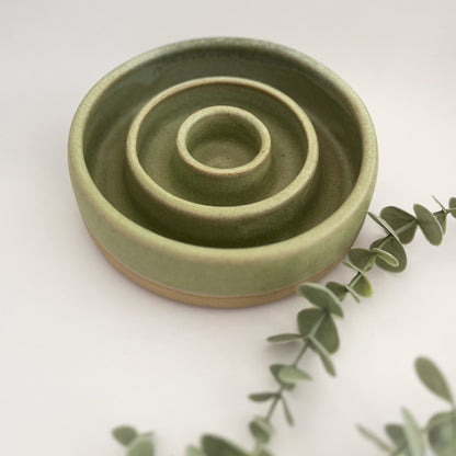 Ciotole slowfeed cerchi in ceramica